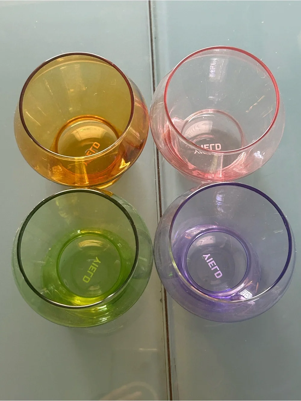Yield Millennium Collection Stemless Glasses Set 4 Barware Glassware Home Decor
